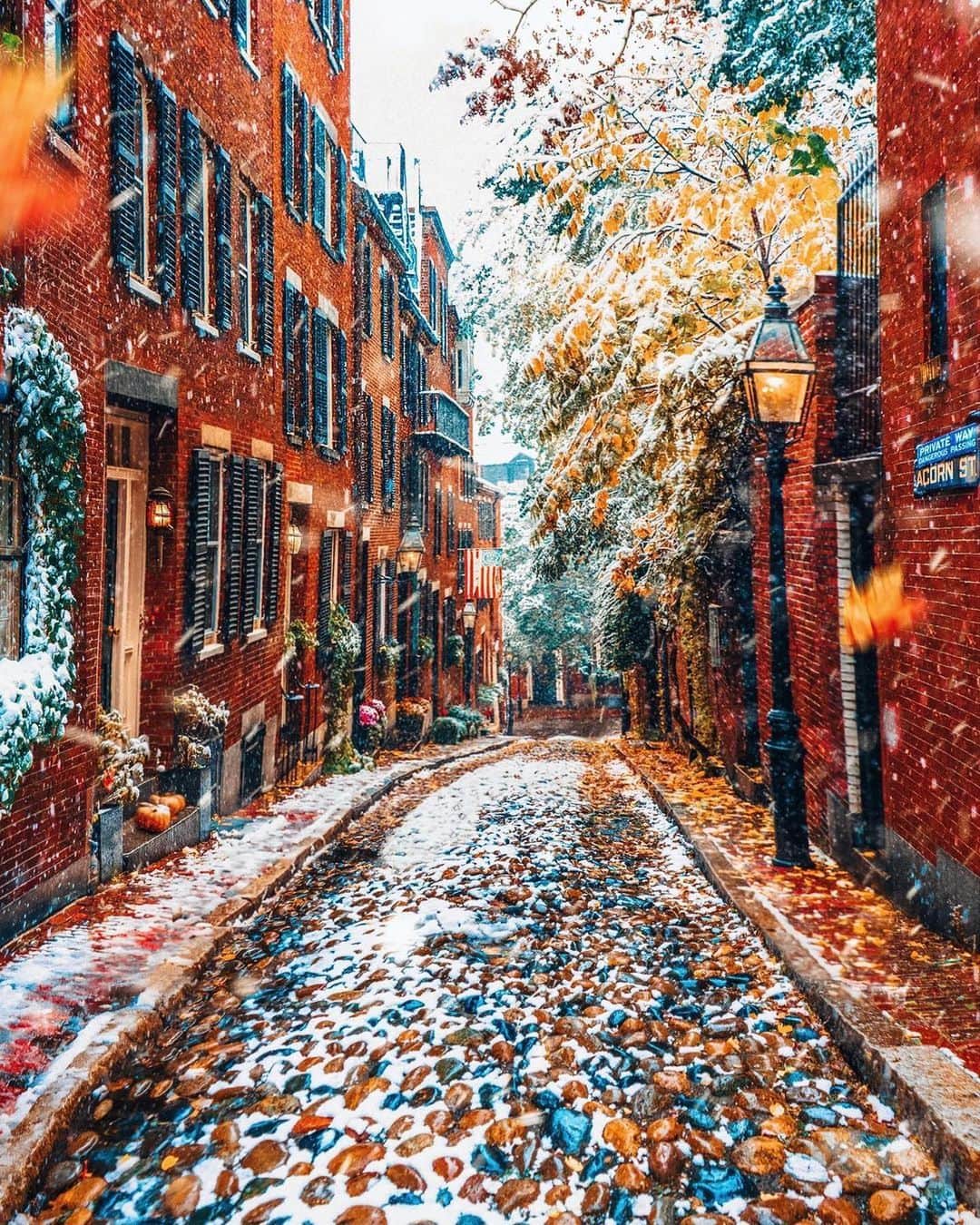 BEAUTIFUL DESTINATIONSさんのインスタグラム写真 - (BEAUTIFUL DESTINATIONSInstagram)「Transitioning from fall to winter! 🍁➡️ ❄️ Isn't it amazing to see how these two seasons merge with each other? In this time of change, it's important to appreciate the most fleeting moments before they're gone. ✨  What's the weather like in your country at this time of the year? 😍  📸 @kjp 📍 Boston, Massachusetts」11月26日 11時05分 - beautifuldestinations
