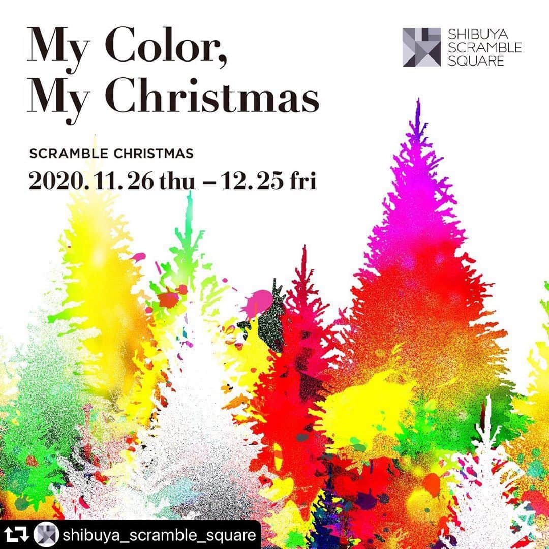 山本寛斎さんのインスタグラム写真 - (山本寛斎Instagram)「🎄SCRAMBLE CHRISTMAS﻿ ﻿ その日は一日しかなくても、過ごし方は何通りもある。﻿ 大切なのは、あなたらしい時間であること。﻿ ﻿ My Color, My Christmas.﻿ ﻿ 本日より渋谷スクランブルスクエアで開催されるクリスマスキャンペーンにともない、7階イベントスペースのクリスマスインスタレーション「元氣ツリー（元樹）」のデザインをはじめ、館内全体の装飾を山本寛斎事務所が手掛けました。  詳しくは、@shibuya_scramble_square プロフィール欄のURLから特設サイトをご覧ください。﻿  ﻿ #元氣ツリー #クリスマス #xmas #christmas #merrychristmas #キャンペーン #mycolormychristmas #holidayseason #holidayseason2020 #happyholidays #winterseason #渋谷スクランブルスクエア #渋谷駅 #スクランブル交差点 #shibuyascramblesquare #shibuyastation #shibuyacrossing #tokyo ﻿」11月26日 13時10分 - kansai_yamamoto_official