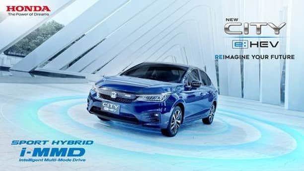 EnjoyHondaThailandのインスタグラム：「เปิดโลกแห่งการขับขี่ กับยนตรกรรมอัจฉริยะล้ำสมัยเกินคลาสใน New Honda City e:HEV แรงทรงพลังด้วย Sport Hybrid i-MMD ให้อัตราการประหยัดน้ำมันที่ดีเยี่ยม ถึง 27.8 กม./ลิตร มาพร้อม Honda SENSING เทคโนโลยีความปลอดภัยอัจฉริยะจากฮอนด้า  สัมผัสและทดลองขับได้ที่โชว์รูมฮอนด้าทั่วประเทศ  รายละเอียดเพิ่มเติม https://bit.ly/3nU7Vy9  #HondaThailand #NewHondaCityeHEV #SportHybridiMMD #HondaSENSING」