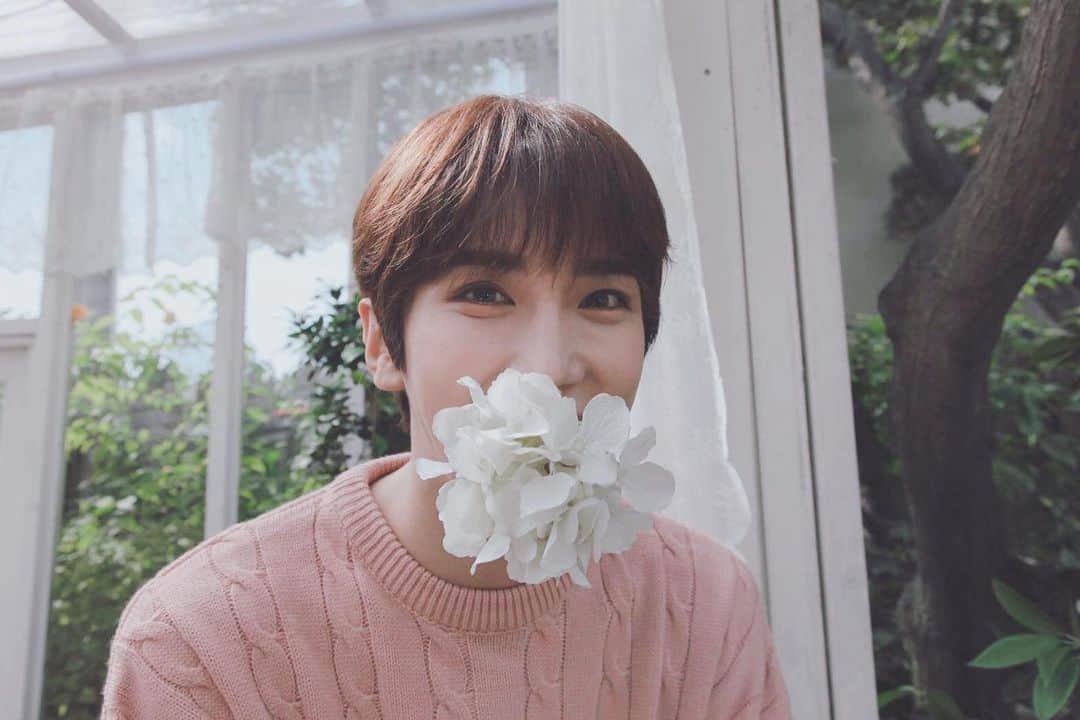 のインスタグラム：「오다 주웠다! 🌸  어제 부캐 박서윗 비하인드 공개했어요! (늦어서 미안ㅎ)  12월 6일 소아암아동을 위한 기부 행사도 열심히 기획중입니다!  아! 내일 모레 음반 발매 기념 이벤트 비대면이라 아쉽지만, 좋은 추억만들어요!🔥  발매 이벤트 또 기획 하자고 조를께!  혹시 이번에 떨어졌다고 슬퍼하지말고 주위에 고3이나 수능보는 친구들 있으면 꼭 ‘찰떡’궁합 들려줘 ㅎㅎ  음원다운로드 스트리밍 Go! 보는맛있는 M/V Go! 소장가치있는 CD Go!  포켓돌스,스타팝 미니미 정민이도 잘 키워주세요 🐰   #박정민 #parkjungmin #찰떡궁합」
