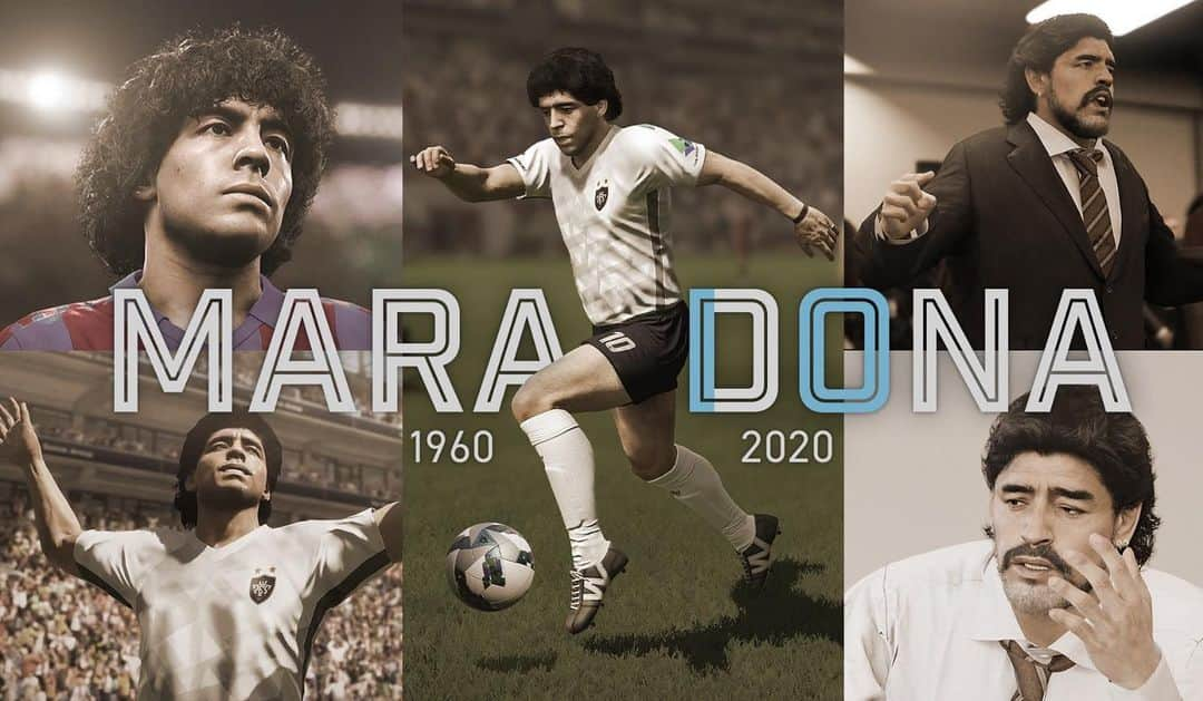 KONAMIさんのインスタグラム写真 - (KONAMIInstagram)「We are deeply saddened to hear of the passing of one of football's greatest ever players, Diego Maradona.  Our condolences are with his friends and family during this difficult time. Rest In Peace to a true icon.」11月27日 1時25分 - konami