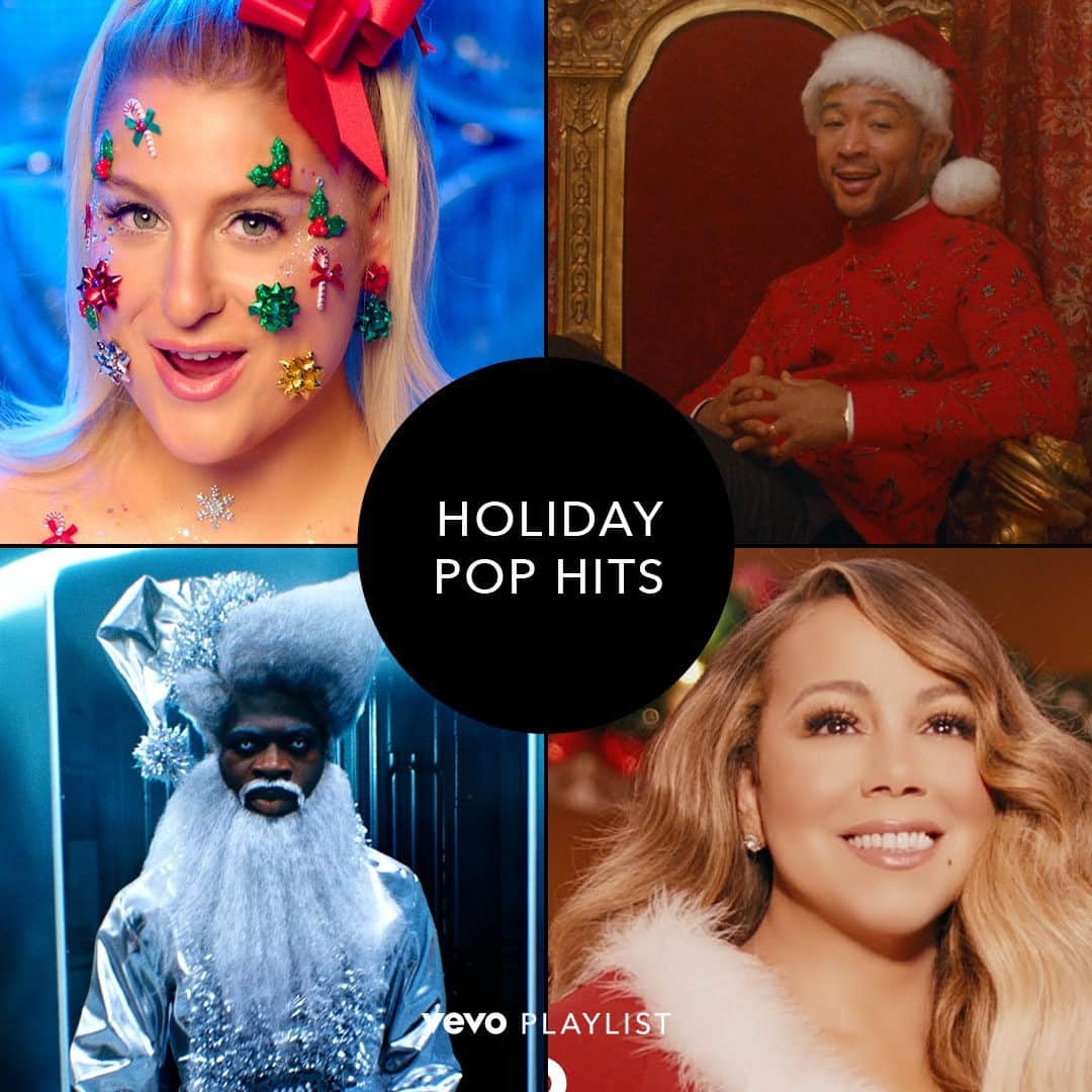 Vevoさんのインスタグラム写真 - (VevoInstagram)「Is a holiday even a holiday without a playlist?? 😅 ⠀⠀⠀⠀⠀⠀⠀⠀⠀ ▶️[Link in bio] #meghantrainor #johnlegend #lilnasx  #mariahcarey」11月27日 2時00分 - vevo