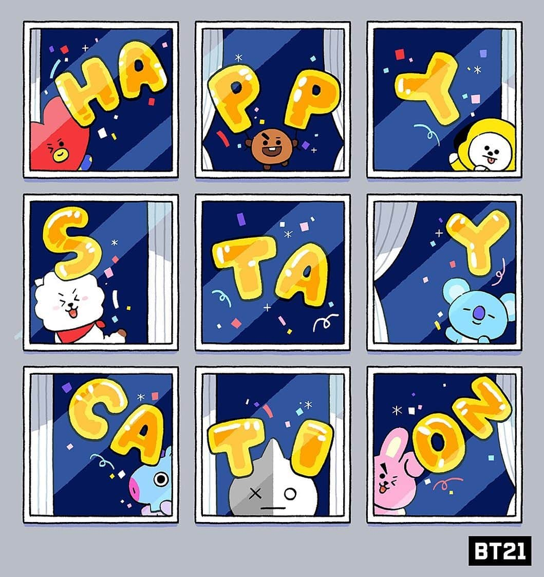 BT21 Stars of tomorrow, UNIVERSTAR!さんのインスタグラム写真 - (BT21 Stars of tomorrow, UNIVERSTAR!Instagram)「Share your blessings at home.  Be safe, and have fun. ❤️  #HAPPY #STAYCATION !🏡  #STAYATHOME #Thanksgiving #Thanksgiving2020 #🦃 #ThanksGivingAtHome #Thankful #BT21」11月26日 17時59分 - bt21_official