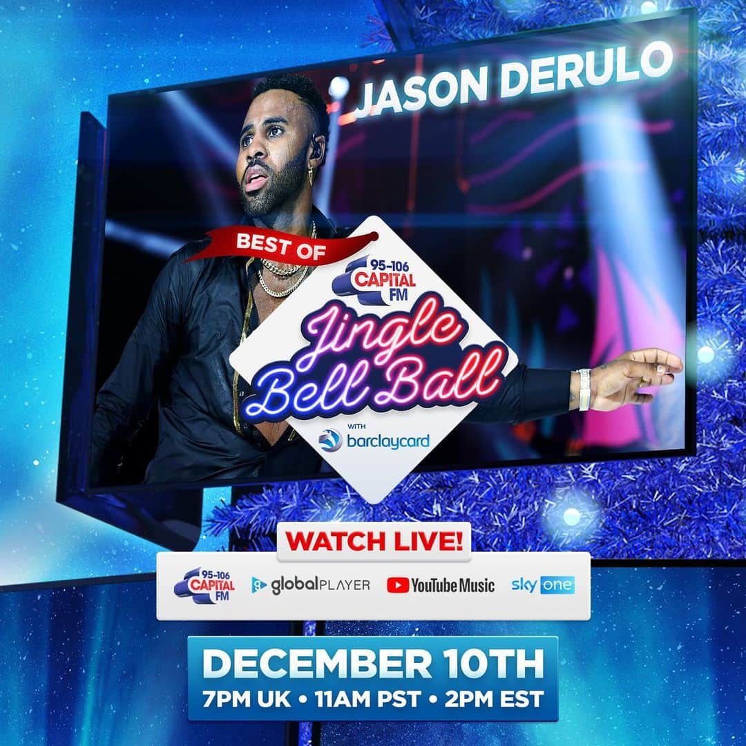 ジェイソン・デルーロのインスタグラム：「I’m excited to be in the #BestOfCapitalJBB on the 10th December. Make sure you tune in 🙌 @capitalofficial」