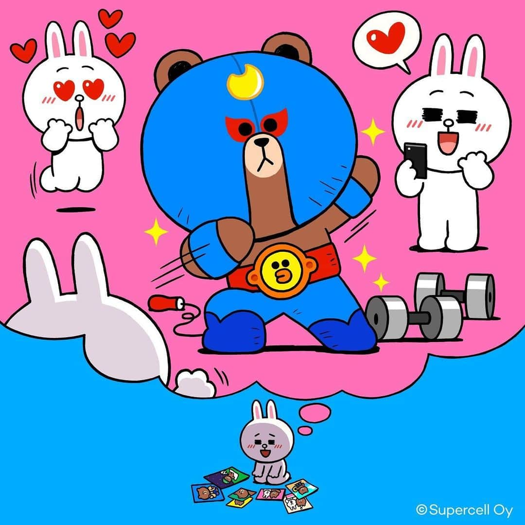 LINE FRIENDSさんのインスタグラム写真 - (LINE FRIENDSInstagram)「ELBROWN is CONY's thing. Literally. 😌 #bae ⠀ #CONY #ELBROWN #BROWN #BRAWLSTARS #LINEFRIENDS」11月26日 18時00分 - linefriends