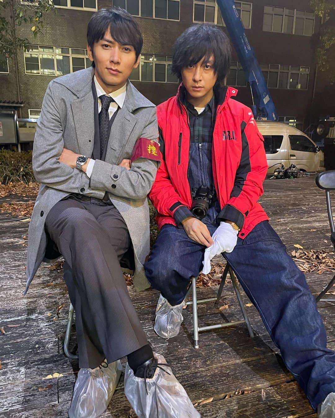 渡部秀のインスタグラム：「蒲原&呂太 この後20時より 『科捜研の女』  是非ご覧下さい。 目がやばい。  #科捜研の女　#石井一彰　#渡部秀」