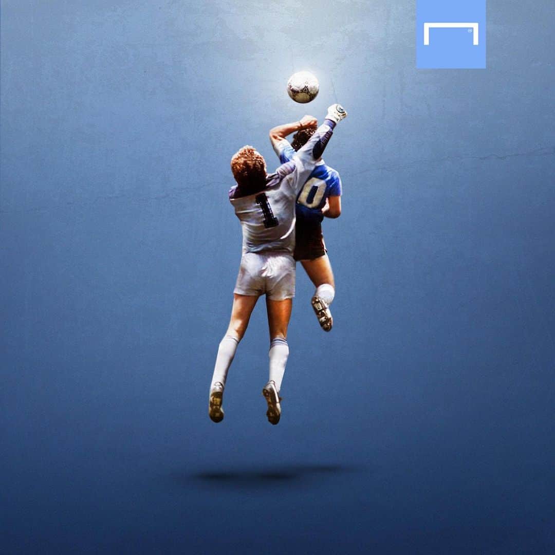 のインスタグラム：「. "伝説"よ、永遠に。ありがとう、#マラドーナ！ ¡Gracias Diego #Maradona 🇦🇷 🔟 . #soccer #football #FIFA #worldcup #fifaworldcup #argentina #diegomaradona #サッカー #フットボール #⚽」