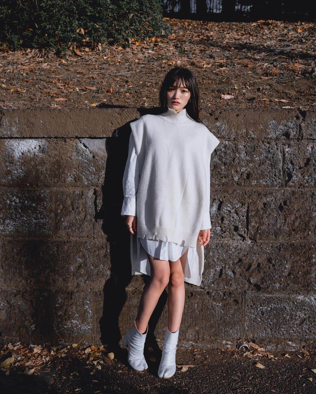 masayuki nittaのインスタグラム：「. 西陽とAll white めいめいめいがインスタ復活🌏」