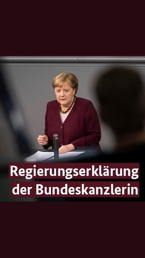 アンゲラ・メルケルのインスタグラム：「Der Winter wird schwer, aber er wird enden. Ich wünsche mir und uns allen, dass wir – mehr denn je – miteinander und füreinander einstehen. Wenn wir das beherzigen, werden wir aus der Krise kommen, so Kanzlerin Merkel in ihrer Regierungserklärung.  #Merkel #Politik #Corona #Covid19 #Weihnachten #Pandemie」