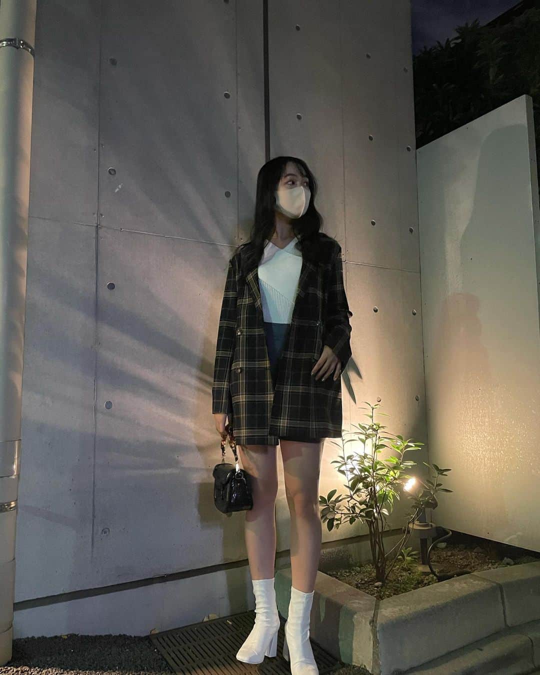 大友樹乃のインスタグラム：「今日もお疲れ様でした〜 明日も頑張ろう🌜💫  #ootdgirl#dilylook#오오티디#데일리룩#패션스타그램」