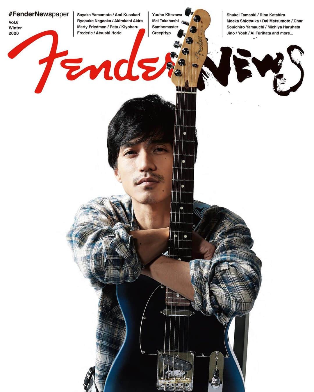 錦戸亮のインスタグラム：「﻿ #FenderNewspaper Vol.6﻿ ﻿ @fender_jp」