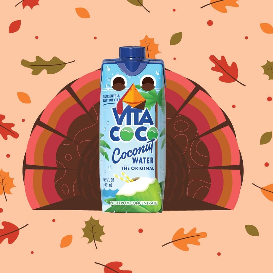 Vita Coco Coconut Waterのインスタグラム：「Even if today looks a little different this year, we hope that you still get to eat pie. Happy Turkey Day!」