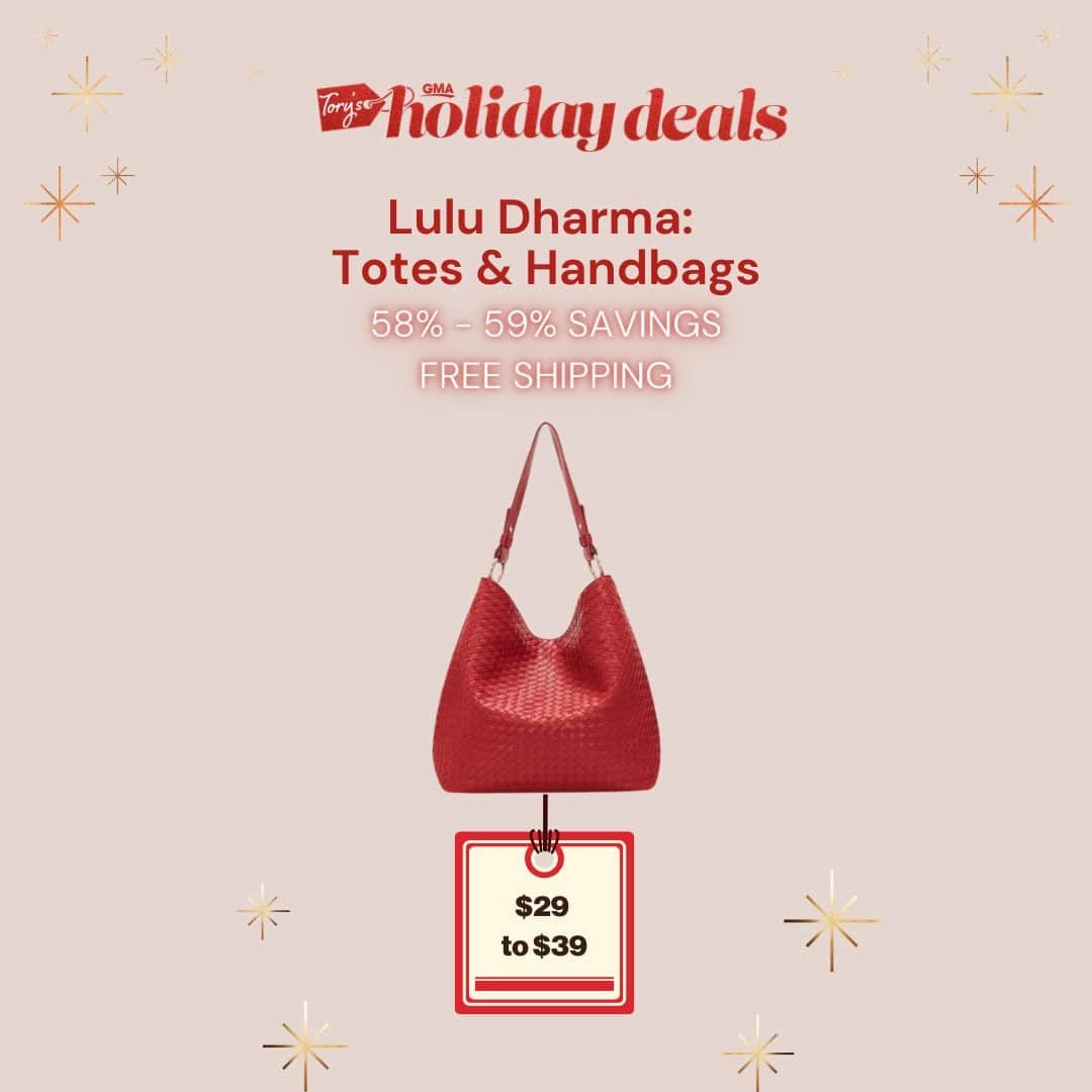 Good Morning Americaさんのインスタグラム写真 - (Good Morning AmericaInstagram)「Lulu Dharma's collection of totes and handbags are made with 100% vegan leather and come in a variety of rich colors, ranging from neutrals to brights. Get them for 58%+ off now at our link in bio thanks to @toryjohnson's #gmadeals. #sale #shopping #deal #blackfriday #shop #tote #handbag #deals」11月26日 22時00分 - goodmorningamerica