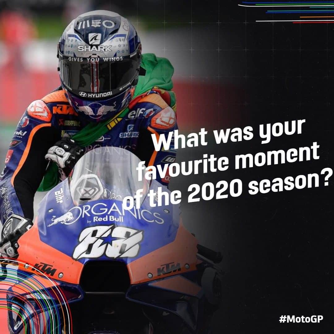 MotoGPさんのインスタグラム写真 - (MotoGPInstagram)「So much has happened this season, so many first-time winners, great battles and comeback heroics! 👏 But what was your favourite moment of 2020? 🤔 #MotoGP #Motorcycle #Racing #Motorsport」11月26日 23時00分 - motogp