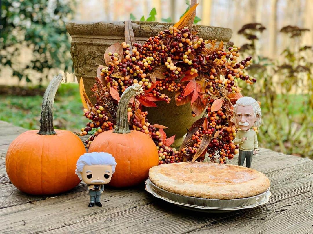 アルベルト・アインシュタインさんのインスタグラム写真 - (アルベルト・アインシュタインInstagram)「A great day to enjoy some "Pi" – Happy Thanksgiving! 🍂 🍁 🍂 🍁」11月26日 23時04分 - alberteinstein