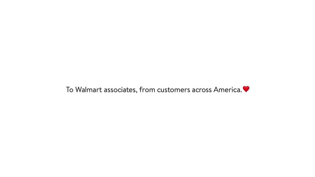 Wal-Mart Stores, Incのインスタグラム：「To our Walmart associates, written by real customers across America who want to say thank you.」