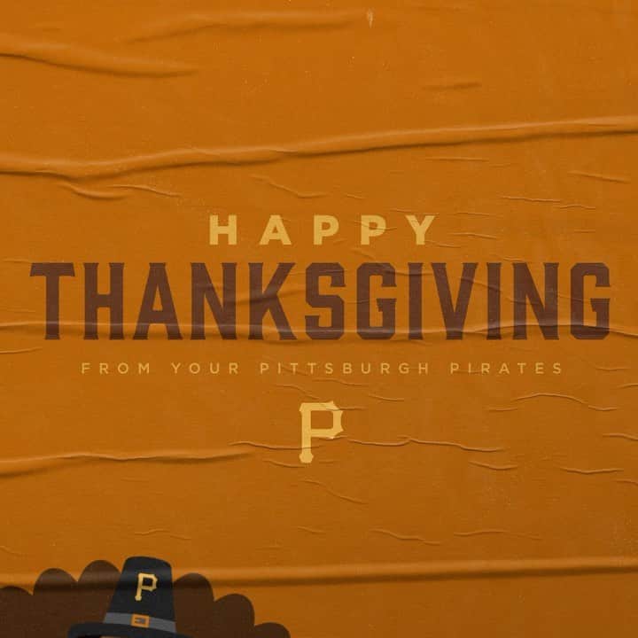 ピッツバーグ・パイレーツのインスタグラム：「Happy Thanksgiving, Bucco Nation!」