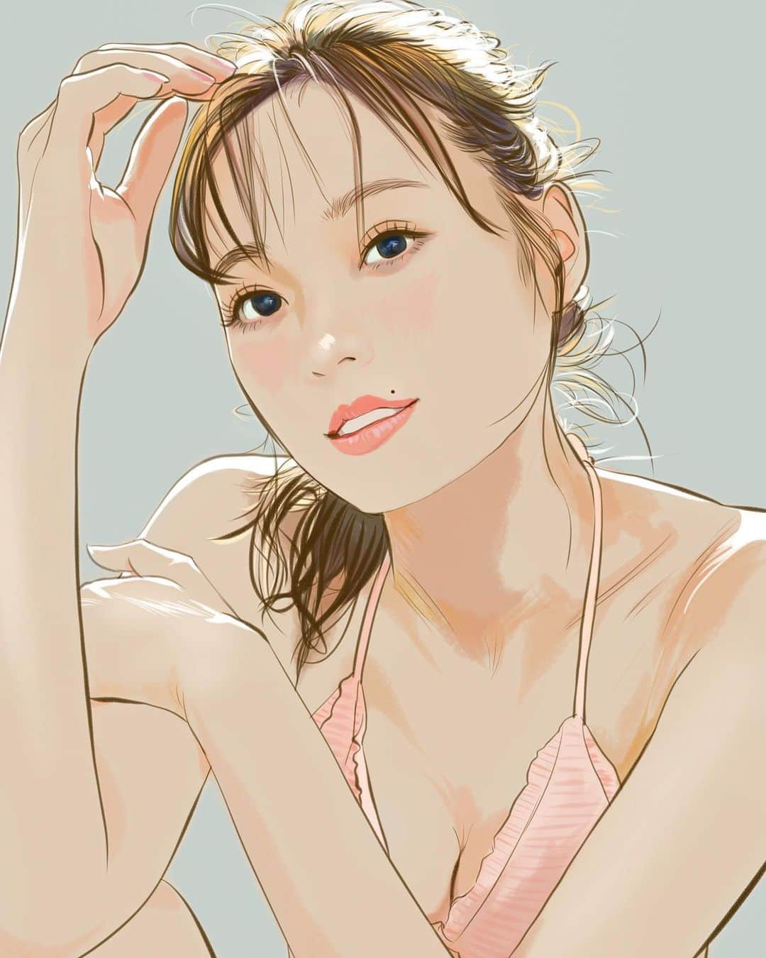 てらりんさんのインスタグラム写真 - (てらりんInstagram)「『梅澤美波さん(@ume1st_minami )』 #似顔絵 #イラスト #イラストレーション #乃木坂46 #梅澤美波 #乃木坂イラスト #caricature #illustration #portrait #artwork #drawing #nogizaka46 #minamiumezawa」11月27日 0時42分 - terarin08