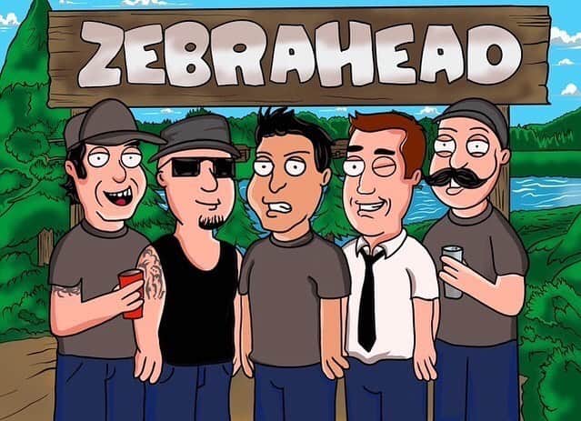 Zebraheadさんのインスタグラム写真 - (ZebraheadInstagram)「We got the Family Guy treatment! Happy day everyone!  Illustration by @tom_mcguire_illustration  #Zebrahead #familyguy」11月27日 11時17分 - zebraheadofficial