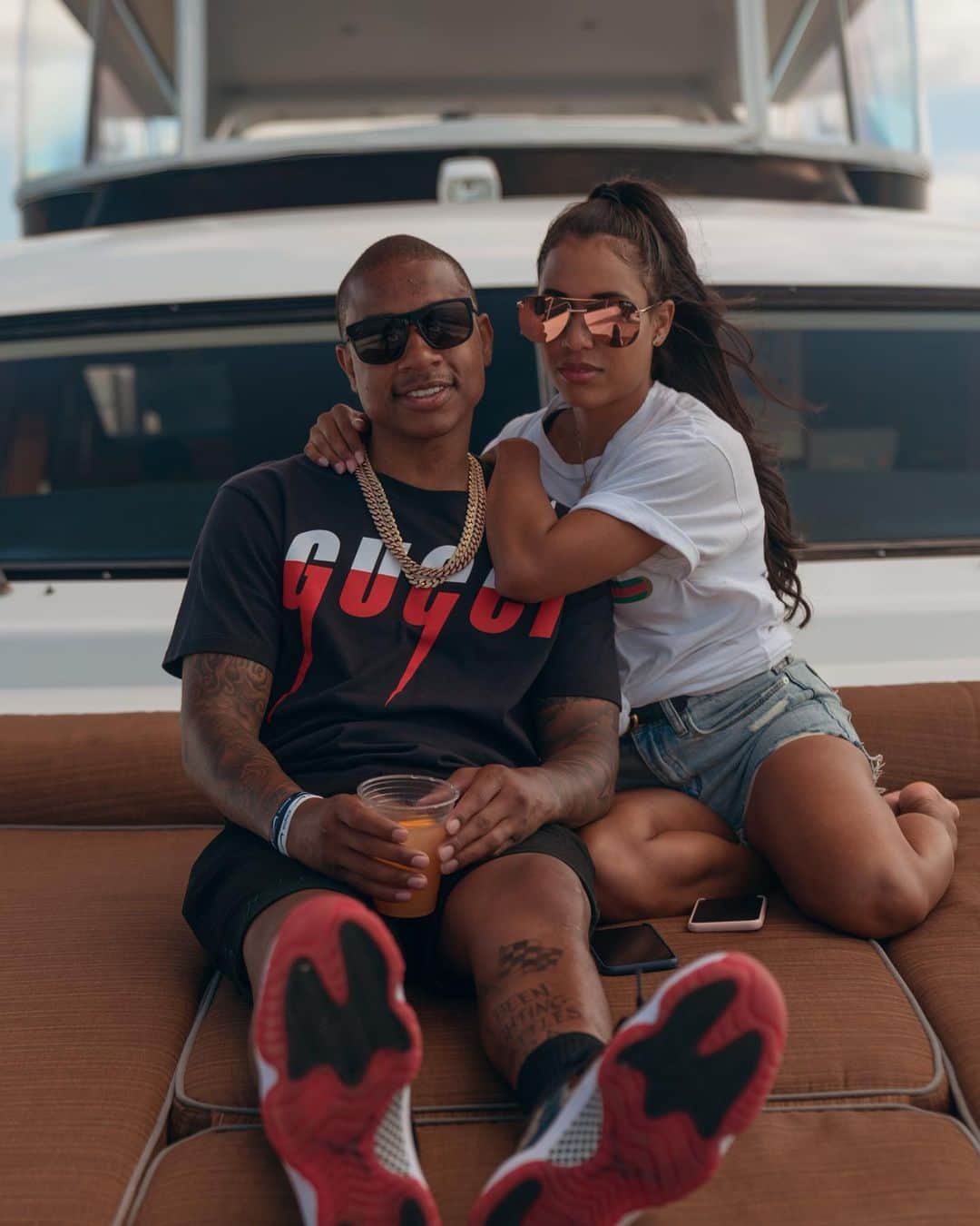 アイザイア・トーマスのインスタグラム：「Happy birthday to my beautiful wife kayla_jasmin_ ! Enjoy your day & thanksgiving lol we are all thankful for you, you are the REAL MVP in all of this! Love you baby 👸🏽💙」