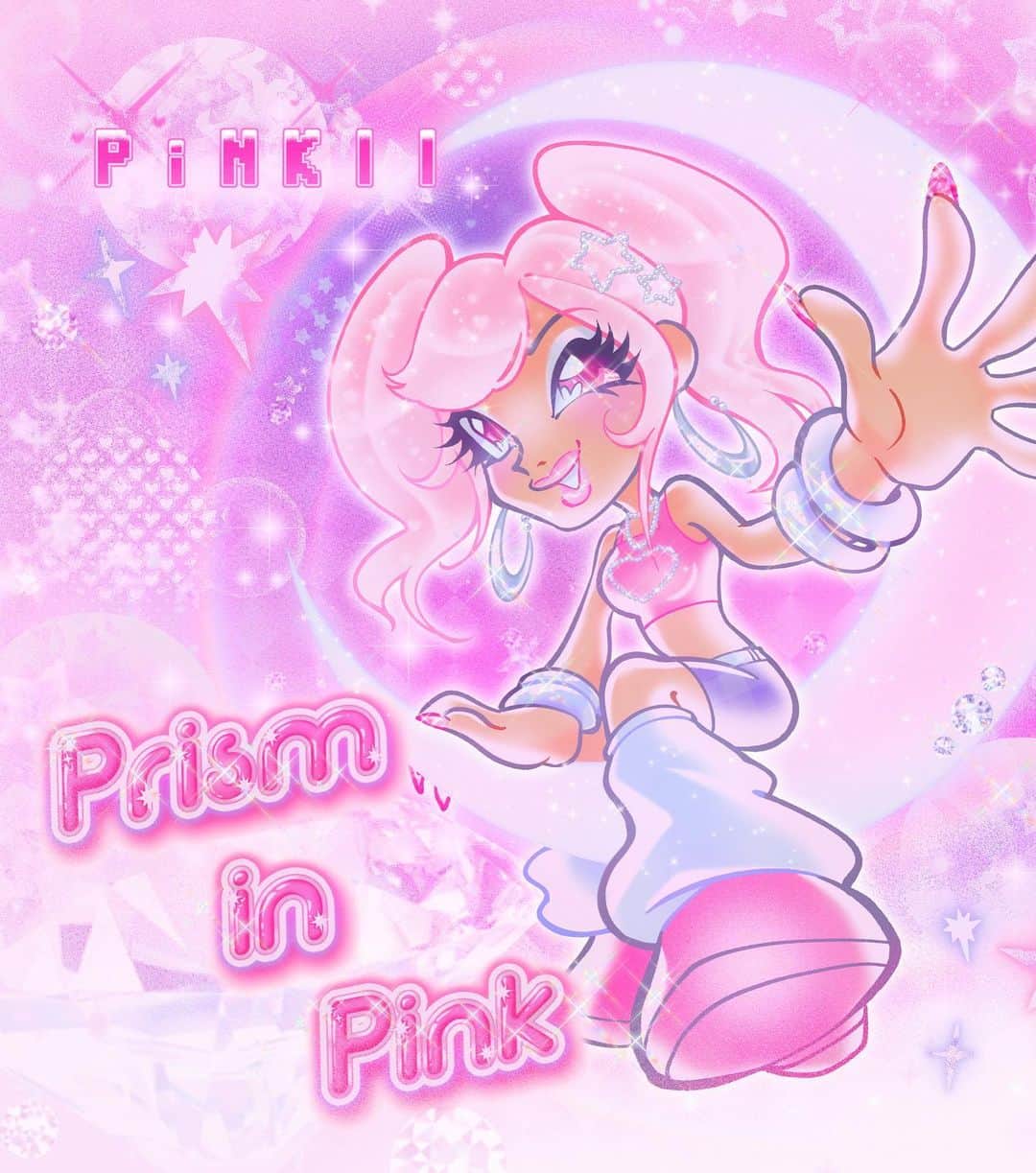 ナタリアなっちゃんさんのインスタグラム写真 - (ナタリアなっちゃんInstagram)「HAPPY THANKSGIVING EVERYONE! I’m thankful for being able to share Prism in Pink with you guys 💖 I really love how this EP came out and I’m SO happy that I got to work with my favorite artists @pwahlala and @mariteiei for the artwork! (Shoutout to @charles.l.barnes for the promotional photo)  If you guys want to buy any Prism in Pink Merch, i’m having a Black Friday sale on everything until next Tuesday! Use code PINKFRIDAY for 10% off on https://teespring.com/stores/pinkii-store (Link in bio)  Let me know which song u guys liked the best!」11月27日 5時21分 - itspinkii