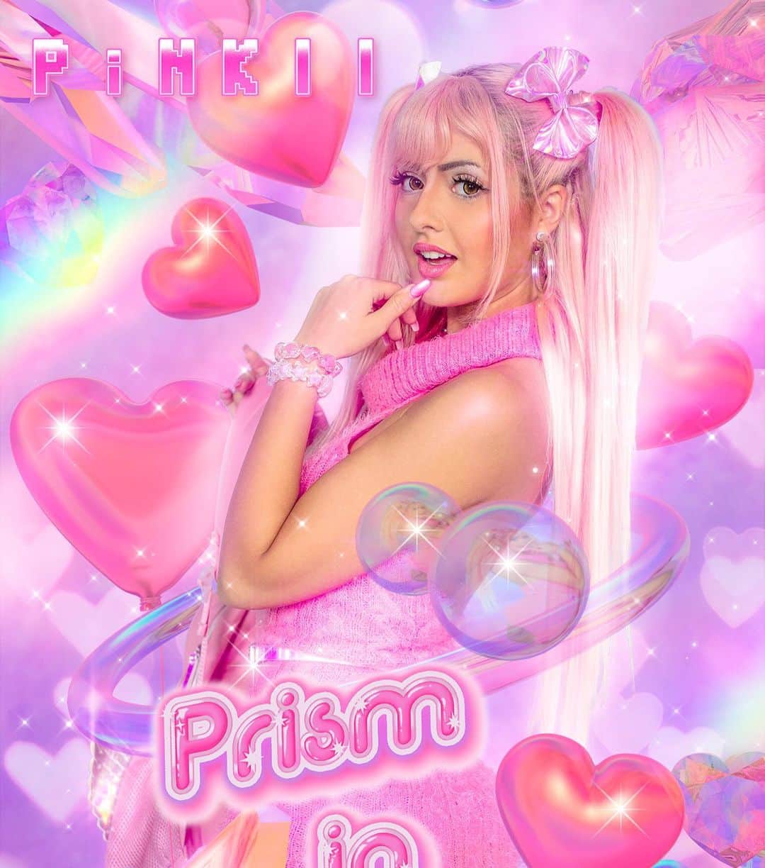 ナタリアなっちゃんさんのインスタグラム写真 - (ナタリアなっちゃんInstagram)「HAPPY THANKSGIVING EVERYONE! I’m thankful for being able to share Prism in Pink with you guys 💖 I really love how this EP came out and I’m SO happy that I got to work with my favorite artists @pwahlala and @mariteiei for the artwork! (Shoutout to @charles.l.barnes for the promotional photo)  If you guys want to buy any Prism in Pink Merch, i’m having a Black Friday sale on everything until next Tuesday! Use code PINKFRIDAY for 10% off on https://teespring.com/stores/pinkii-store (Link in bio)  Let me know which song u guys liked the best!」11月27日 5時21分 - itspinkii