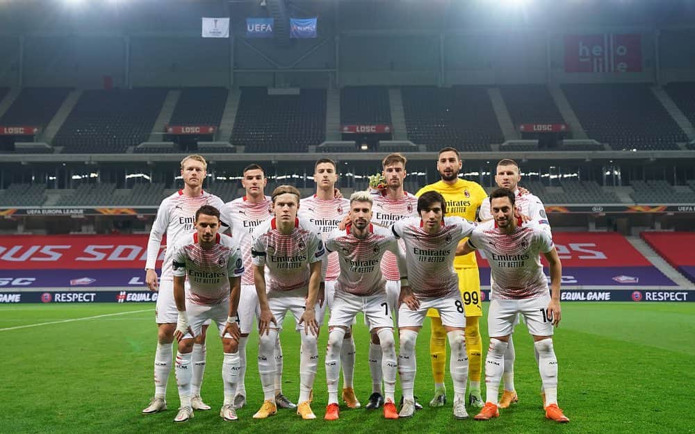 ジャンルイジ・ドンナルンマのインスタグラム：「Buon punto su un campo difficile #UEL #LOSCMilan #SempreMilan 🔴⚫️」