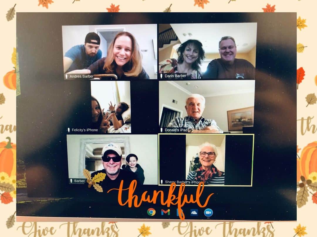 アンドリア・バーバーのインスタグラム：「Barber Family Thanksgiving, 2020. 🍁」