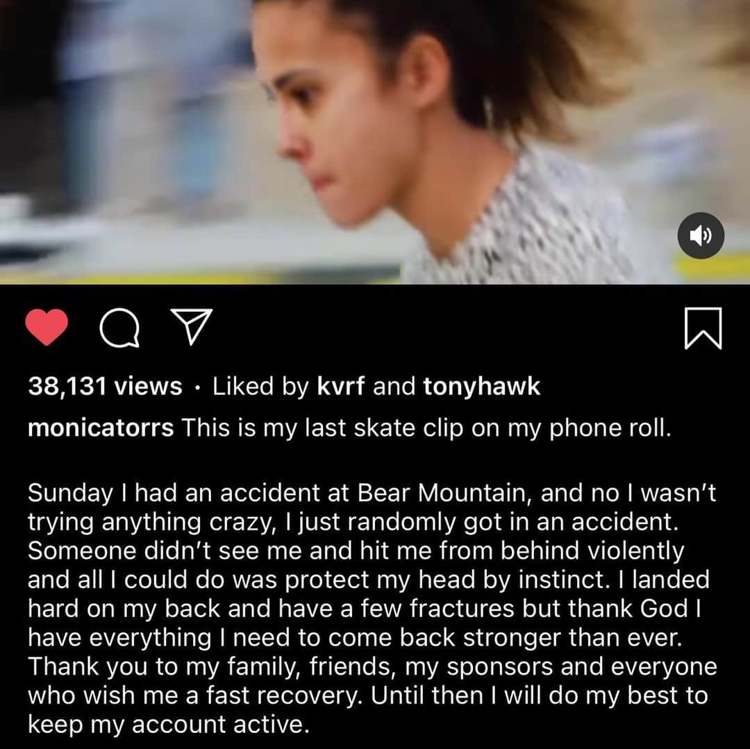 The Berricsさんのインスタグラム写真 - (The BerricsInstagram)「GET WELL SOON @MONICATORRS!! 🙏 Our #WBATB champion suffered an unfortunate collision on the slopes of Bear Mountain last week resulting in multiple fractures and putting her out of commission for a while. This was the last skate clip that she got before her injury so we had to share it and wish her a speedy recovery!! Especially today, we’re very thankful that the injury wasn’t worse and that she has everything she needs to come back better than ever. 🙏 We’re all rooting for you Monica. 🙌 See you again real soon, champ. 💪 #skateboardingisfun #berrics」11月27日 11時48分 - berrics