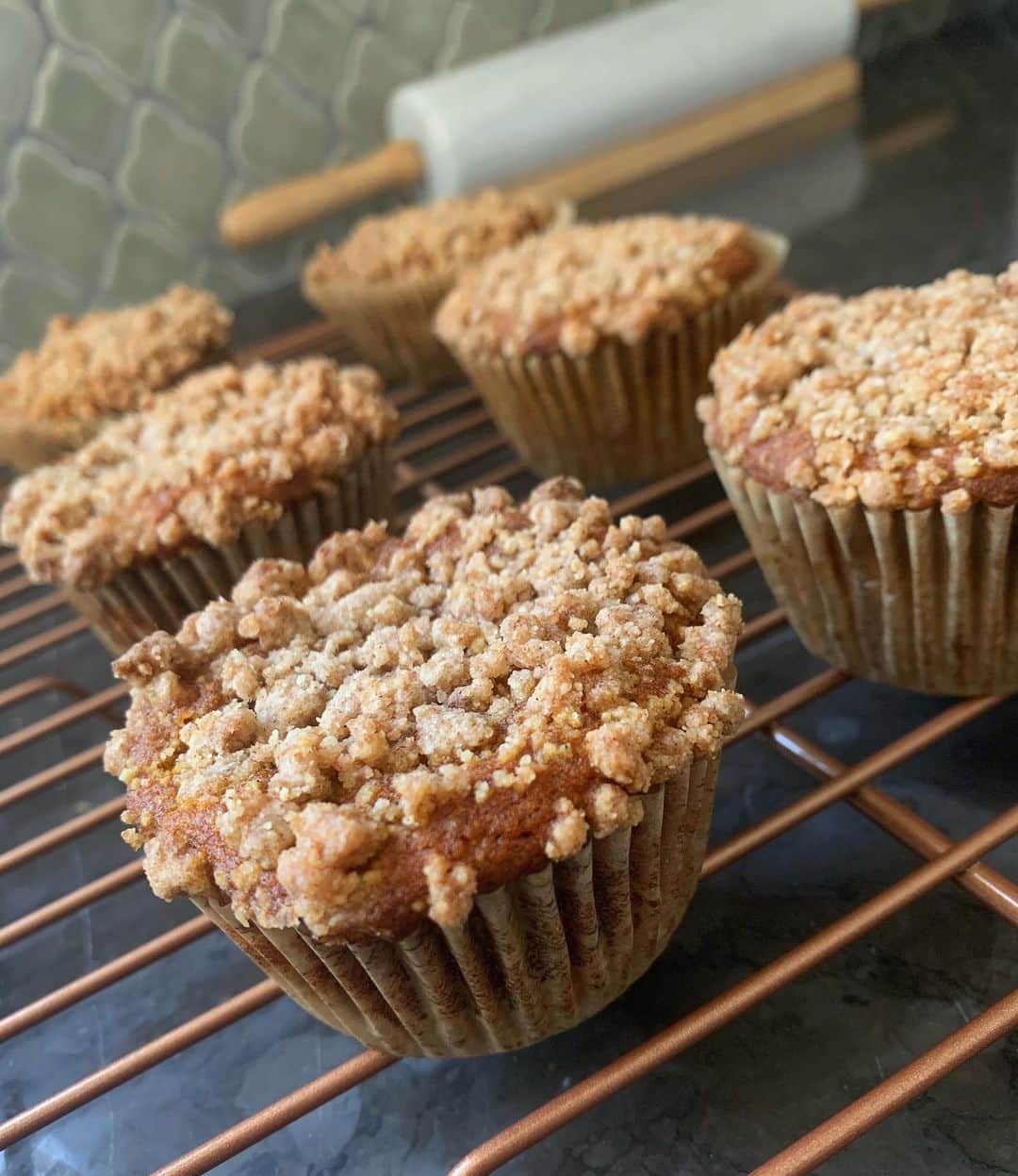 キャシー・ケリーのインスタグラム：「pumpkin cheesecake muffins + pumpkin snickerdoodles + dogs in sweaters + feeling bloated before even eating thanksgiving dinner 👍🏼」