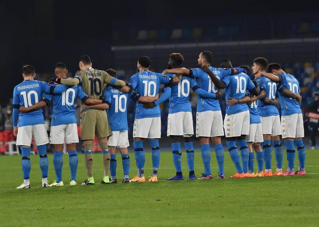 のインスタグラム：「🔟  #KK 💙 #Maradona 💙 #UEL #ForzaNapoliSempre」