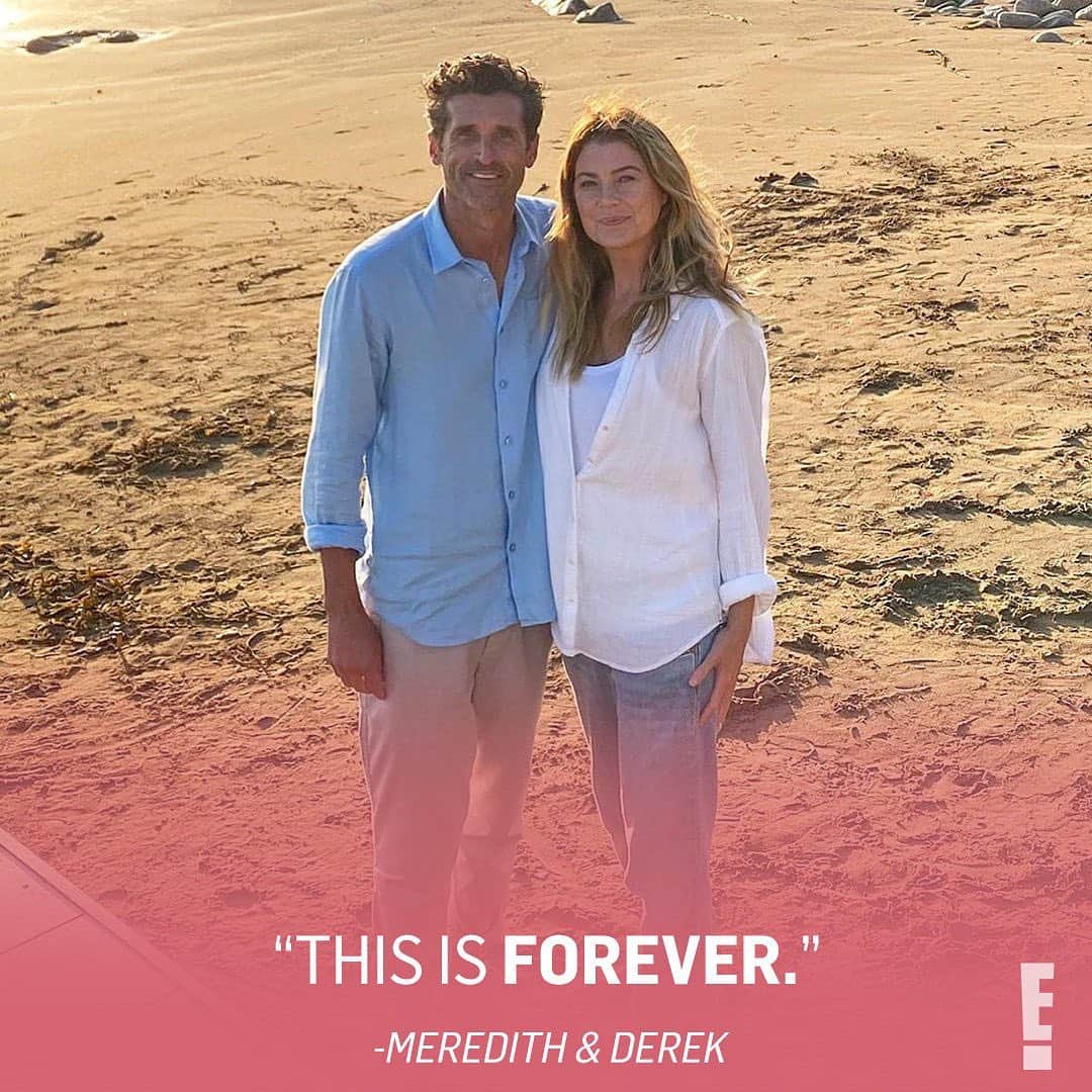 E! Onlineさんのインスタグラム写真 - (E! OnlineInstagram)「After a dark and twisty 2020, we're #ThankfulFor Ellen Pompeo & Patrick Dempsey giving us 10 ccs of serotonin. (📷: Instagram)」11月27日 8時31分 - enews
