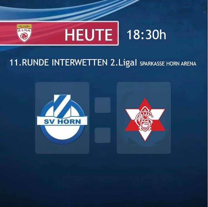 SVホルンさんのインスタグラム写真 - (SVホルンInstagram)「++Matchday++ In der 11. Runde der INTERWETTEN 2. LIGA spielen wir heute gegen den GAK in der Sparkasse Horn Arena! Hier könnt ihr das Spiel live verfolgen -> https://www.laola1.at/de/ott/de-at/playerpage/288264/ #svhorn #bepartofit」11月27日 21時00分 - svhorn1922