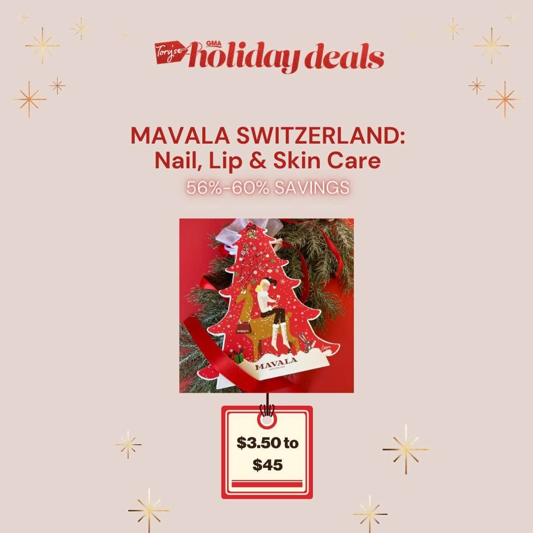 Good Morning Americaさんのインスタグラム写真 - (Good Morning AmericaInstagram)「Mavala Switzerland nail care, skin care, hand care, lip care and nail colors are 56-60% off through @toryjohnson's #GMADeals! Shop now at LINK IN BIO and get holiday gift sets! #deal #sale #shopping #skincare #deals #sales #blackfriday」11月27日 19時31分 - goodmorningamerica