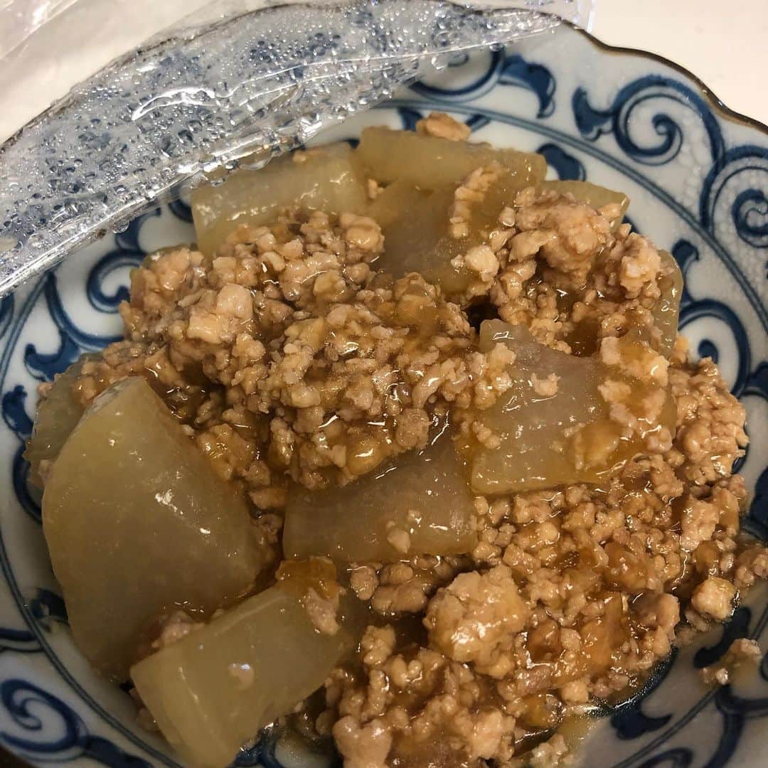 島田珠代のインスタグラム：「大根の鶏そぼろあんかけ〜出来上がり！」