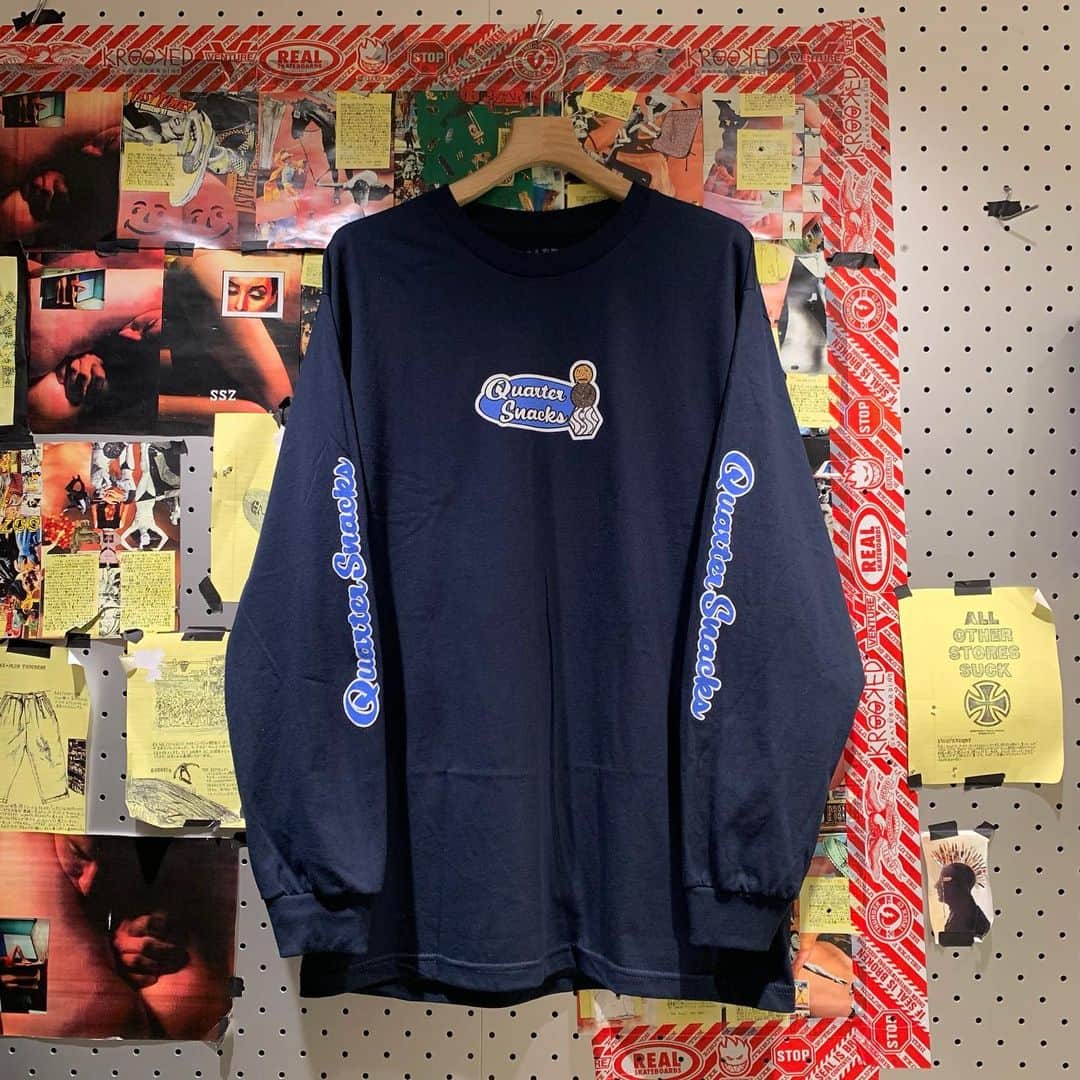 のインスタグラム：「＜QUARTER SNACKS＞ Mens  Mid School Long Sleeve ¥6,500+TAX Item No.11-10-1384 BEAMS JAPAN 2F ☎︎03-5368-7317 @beams_japan #quartersnacks #beams #beamssurfandsk8 #beamsjapan #beamsjapan2nd Instagram for New Arrivals Blog for Recommended Items」