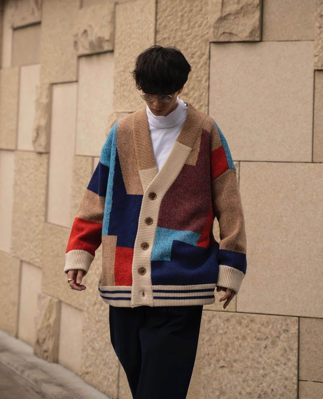 Ryoさんのインスタグラム写真 - (RyoInstagram)「ㅤㅤㅤㅤㅤㅤㅤㅤㅤㅤㅤㅤㅤ @trunkproject_official Color Mixed Wool Cardigan Jacket 急遽ですが、21:00よりこちらのミックスカラーのカーディガンも @plus81.official にてオーダーを受け付けることになりました！ お問い合わせもいただていたカラーなので是非気になっている方はチェックしてみてください☺️ ㅤㅤㅤㅤㅤㅤㅤㅤㅤㅤㅤㅤㅤ 着用: @teshima0331 : 177cmの細身/Sサイズ着用 #trunkproject」11月27日 20時14分 - ryo__takashima