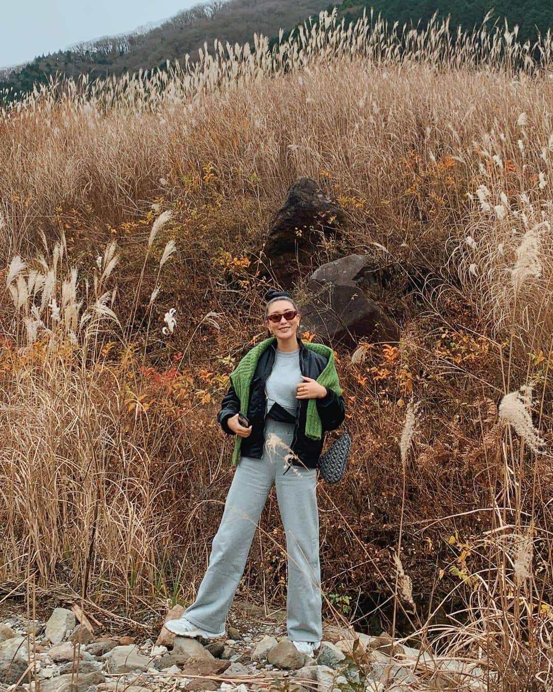 小竹麻美のインスタグラム：「すすき散歩🍂  #seesbees 🐝　 #箱根」