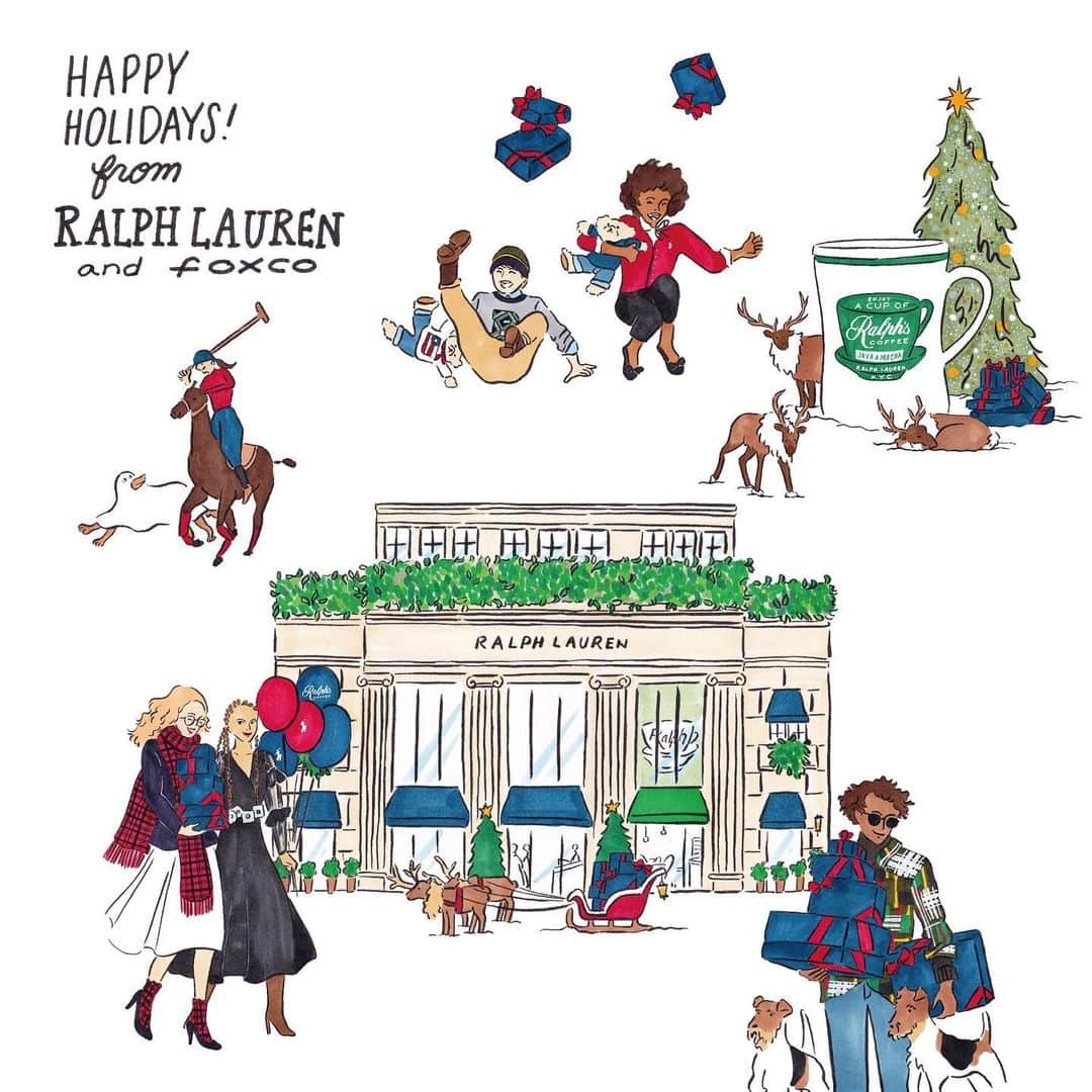 渡邉香織のインスタグラム：「11月28日(土)・29日(日)13:00-17:00 Ralph Lauren 表参道店にて5万円以上お買い上げの方にカードを描きます🐎🥰  今日は顧客様向けに描かせていただきましたがやっぱり直接喜ぶ顔がみれるととっても嬉しい！」