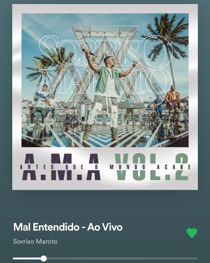 Sorriso Marotoのインスタグラム：「Mal Entendido / Primeiros Erros / O Errado Sou Eu 🎶 A.M.A – volume 02 na área! Corre no seu player favorito e ouça agora.」