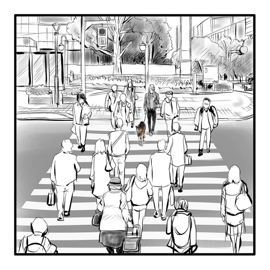 のインスタグラム：「『ゴボウ』③  #漫画 #マンガ #まんが #インスタ漫画 #創作 #コミック #イラスト #犬 #シェパード #ゴボウ #manga #comic #illustration #art #drawing #dog #germanshepherd #alsatian #gobo」