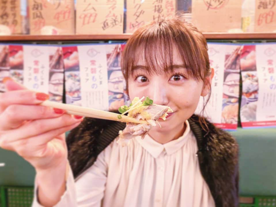 おのののかさんのインスタグラム写真 - (おのののかInstagram)「＊ 渋谷MIYASHITA PARKにある東北食市さんで福島の"常磐もの"を使ったお料理をいただきました🤤✨  最近は外食が減ったので、お外で食べるときは、このメニューならおうちで再現できるかな〜とか考えながら食べることが増えました😂✨  サバも脂がしっかりのっていて肉厚！ イカもぷりぷりで美味しかった〜🤤❤️ 常磐ものの海の幸、スーパーでみかけたら絶対買ってみようと思いました✨  ダイエット中は基本的にお魚中心の生活をしていたので、美味しい食材を見つけるとテンションがあがります🐟💓💓笑  #福島　#ふくしま常磐ものフェア　#福島さかな　#pr」11月27日 13時28分 - ononono_ka