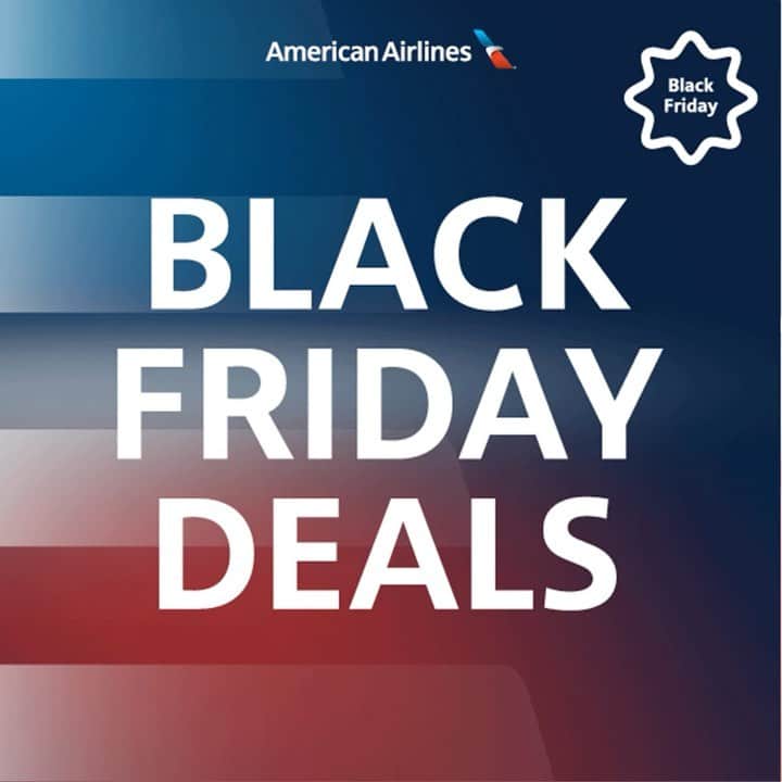 アメリカン航空のインスタグラム：「Still scrolling at this hour? Now's the perfect time to check out our #BlackFriday travel deals and plan your next trip. Link to deals in bio!」