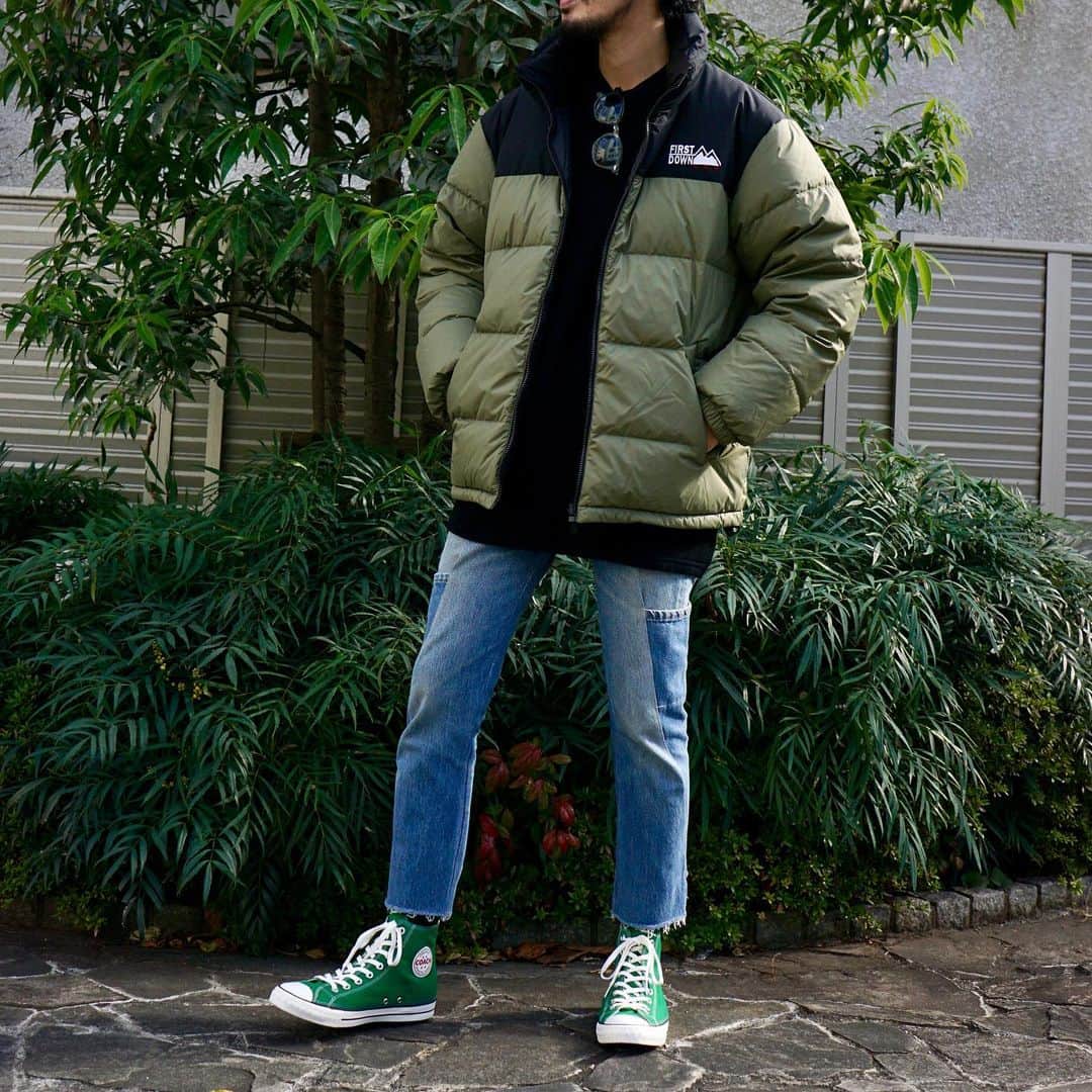 のインスタグラム：「styling  TOPS.#FIRSTDOWN INNER.#BOGEN PANTS.#OLDPARK SHOES.#converseaddict  ﻿ ﻿ ご注文、又は問い合わせはDMにてご連絡ください。﻿ ------------------------------﻿ ﻿ ARK STATES/ARK VINTAGE﻿ ﻿ 栃木県宇都宮市伝馬町1-17 1F﻿ ﻿ TEL:028-688-8895﻿ @arknets_official  #arkstates#fashion#styling #ファッション #宇都宮#セレクトショップ#arknets」