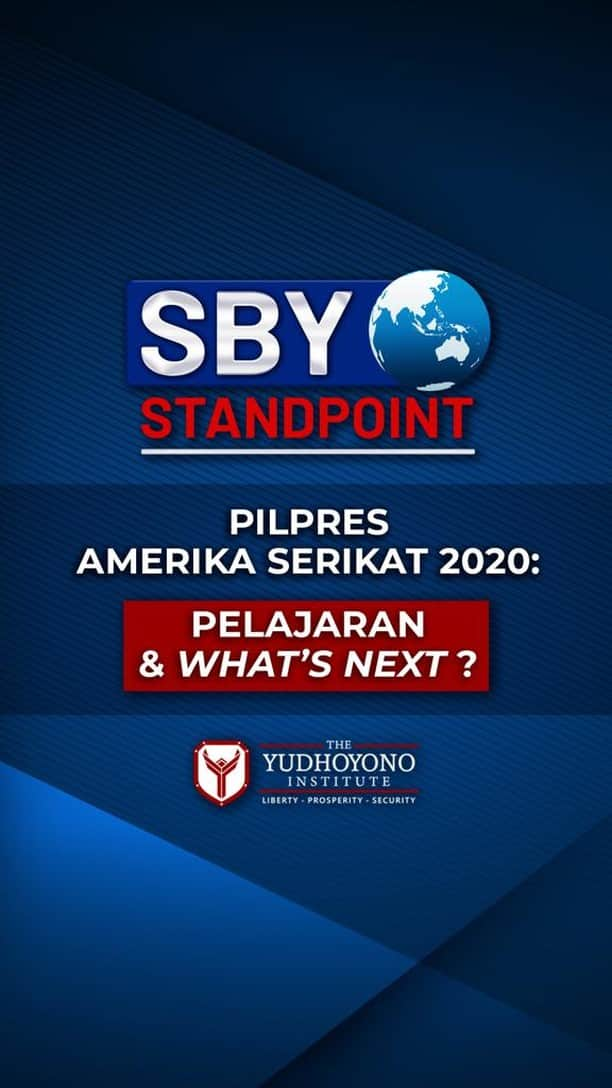 アニ・ユドヨノのインスタグラム：「PEMILIHAN PRESIDEN AMERIKA SERIKAT 2020: PELAJARAN BESAR & WHAT’S NEXT?  Pemilihan Presiden Amerika Serikat tahun 2020 ini, berbeda dengan pilpres-pilpres sebelumnya, telah menjadi perhatian yang sangat besar dari masyarakat internasional. Banyak komentar dan tanggapan yang datang dari berbagai penjuru dunia, termasuk dari Indonesia. Kali ini, komentar dan tanggapan yang miring dan negatif nampaknya jauh lebih banyak dibandingkan tanggapan yang positif. Mengapa?   Tentu banyak hal yang akhirnya menjadi perhatian, dan bahkan pergunjingan di mana-mana. Di banyak negara. Dari yang sifatnya biasa dan wajar, hingga yang luar biasa dan kritis. Mengapa Amerika menjadi begini? Apakah bangsa Amerika telah berubah? Ke mana dan seperti apa akhir dari drama politik yang terjadi di negara yang konon sistem dan budaya politik serta demokrasinya dianggap paling maju dan paling matang di dunia tersebut?  Kami yakin, masih banyak lagi pertanyaan kritis terkait dengan pemilihan presiden di negara Paman Sam yang baru saja berlangsung itu.  The Yudhoyono Insitute bersyukur dan beruntung, karena mendapat kesempatan untuk mewawancarai seorang tokoh bangsa dan bahkan dunia, Bapak Susilo Bambang Yudhoyono, Presiden RI ke-6 dan sekaligus Chairman of The Yudhoyono Insitute, berkenaan dengan hiruk pikuk pilpres di Amerika tersebut. Dalam wawancara ini TYI juga ingin mendengarkan pandangan Bapak SBY tentang pelajaran apa yang dapat dipetik dari Pilpres AS Tahun 2020, terutama yang mengait pada pembangunan politik dan demokrasi di Indonesia. Kami yakin, bukan hanya para pemerhati hubungan internasional, termasuk para mahasiswa yang sedang berkuliah dan mendalami materi HI, masyarakat luas pun juga tertarik dengan apa yang tengah terjadi di Amerika Serikat saat ini.  Selamat Menyaksikan…」