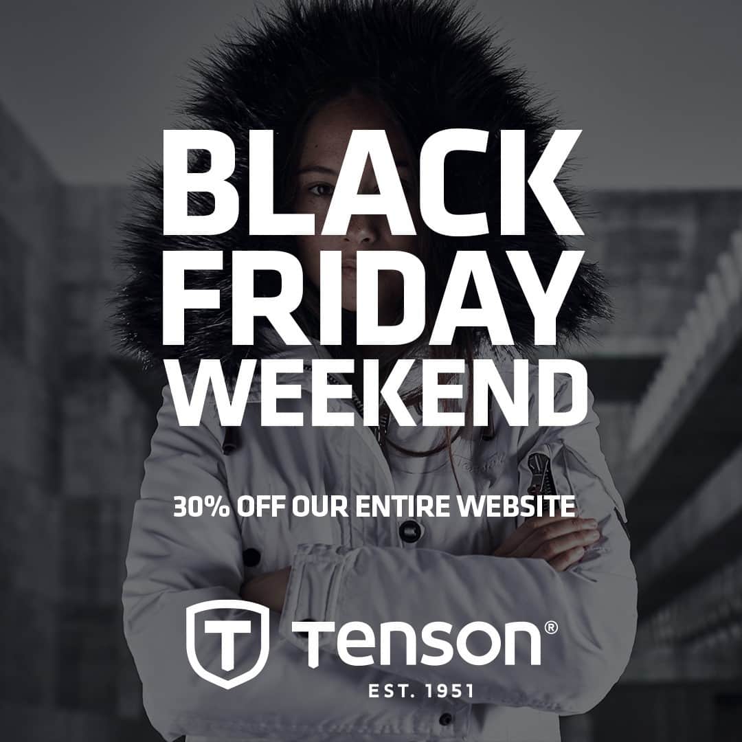 テンソンのインスタグラム：「💥◼️ Our Black Friday Weekend Sale is live!◼️💥⁠ ⁠ With 30% across the site, this is not something you want to miss! Visit tenson.com to save on our entire collection. ⁠ ⁠ The sale is live until Sunday 29th November 23:59 CET. ⁠ #tenson1951 #theswedishoutdoorbrand #awayofliving」