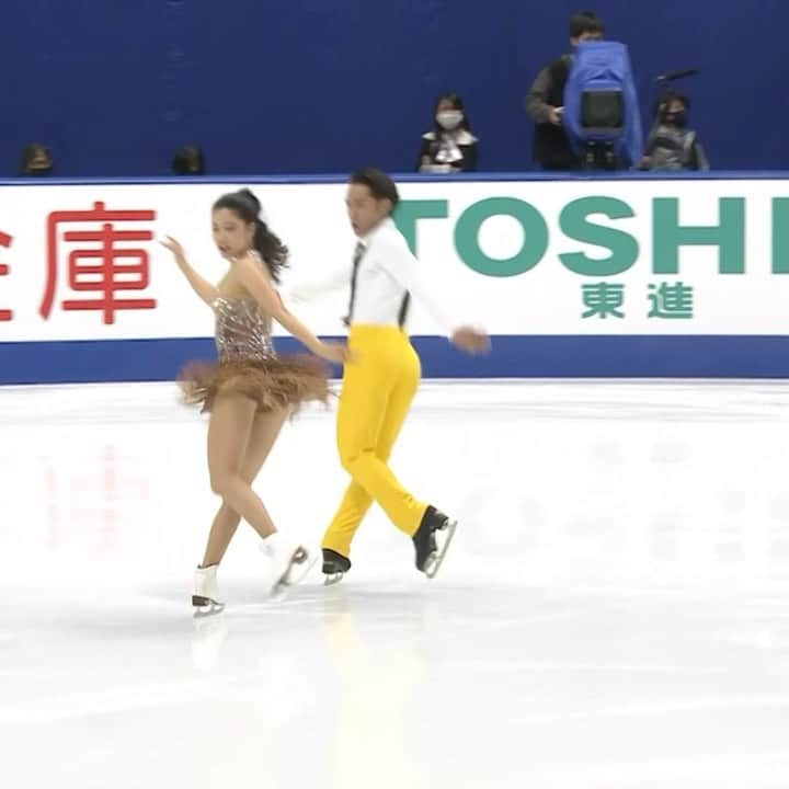 ISUグランプリシリーズのインスタグラム：「So inspirational 🤩! 2010 World Single Skating Champion Daisuke Takahashi 🇯🇵 just made his competition debut as a Ice Dancer with partner and 2018 Four Continents bronze medalist Kana Muramoto 😍🔥  #GPFigure #FigureSkating」