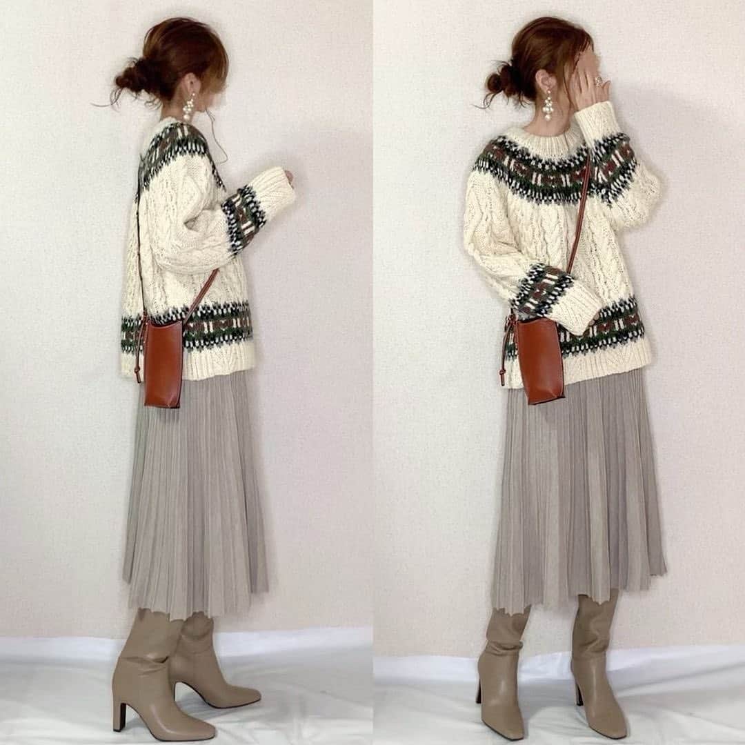 DHOLIC SNAPのインスタグラム：「@maayuutaさんの#dholicsnap   SKIRT：@dholic_official   【LADIES+】 #プリーツニットスカート 全2色￥3,817(税込）   みなさんもぜひ#dholicsnap をつけて コーディネートを投稿してください📸💕   ※上記以外のご着用アイテムにつきましては品切れ商品、または、私物となります。   #DHOLIC#dholicism#fashion#ootd #プチプラコーデ#今日のコーデ#今日の服 #プリーツスカート#スカート#フェミニンコーデ #大人コーデ#大人かわいい#カジュアルスタイル#着回しコーデ」