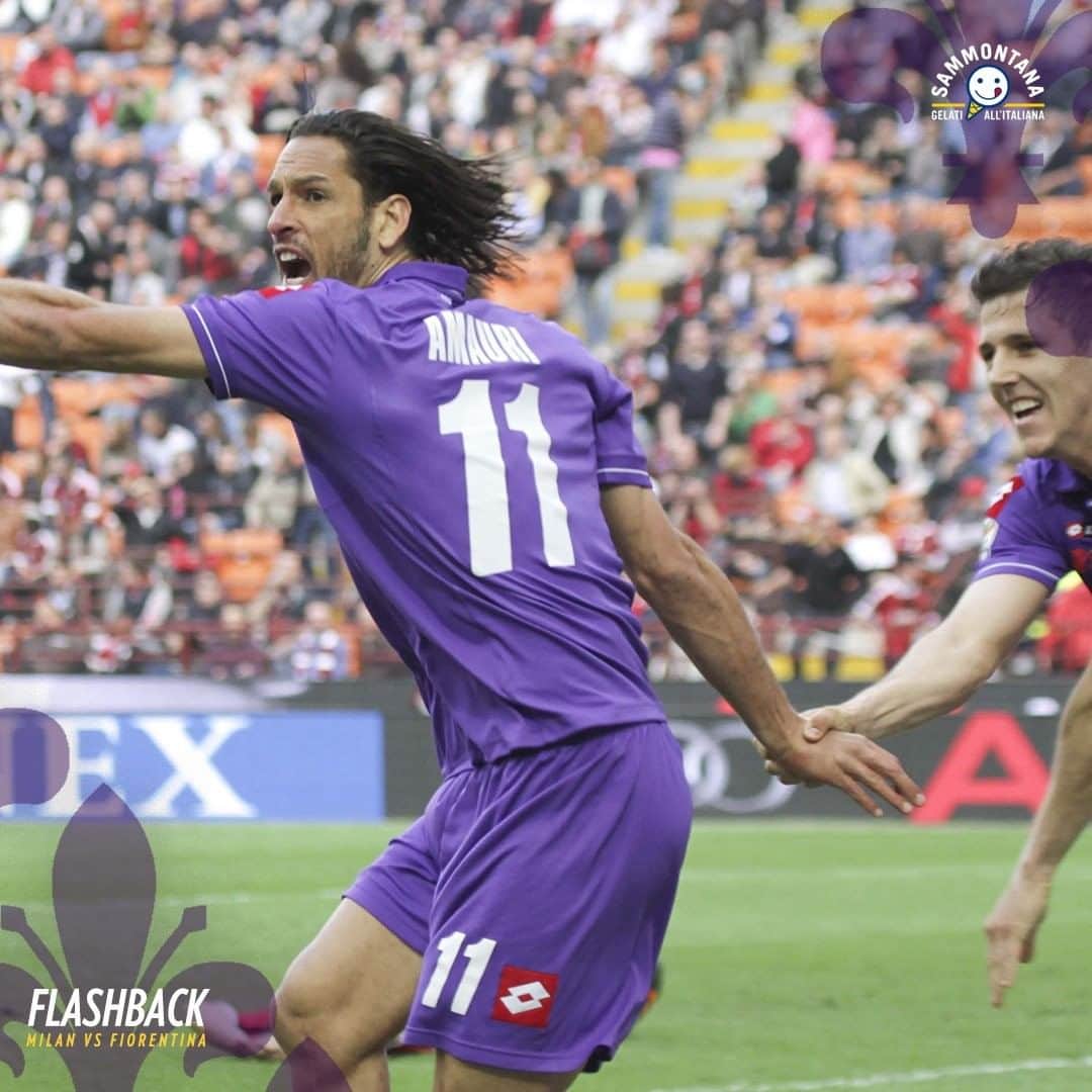 ACFフィオレンティーナさんのインスタグラム写真 - (ACFフィオレンティーナInstagram)「FLASHBACK 🎞️   🆚 Milan 📅 2012 ⚜️ Amauri   Powered by @gelatisammontana 🍦  #ForzaViola 💜 #Fiorentina」11月27日 19時00分 - acffiorentina