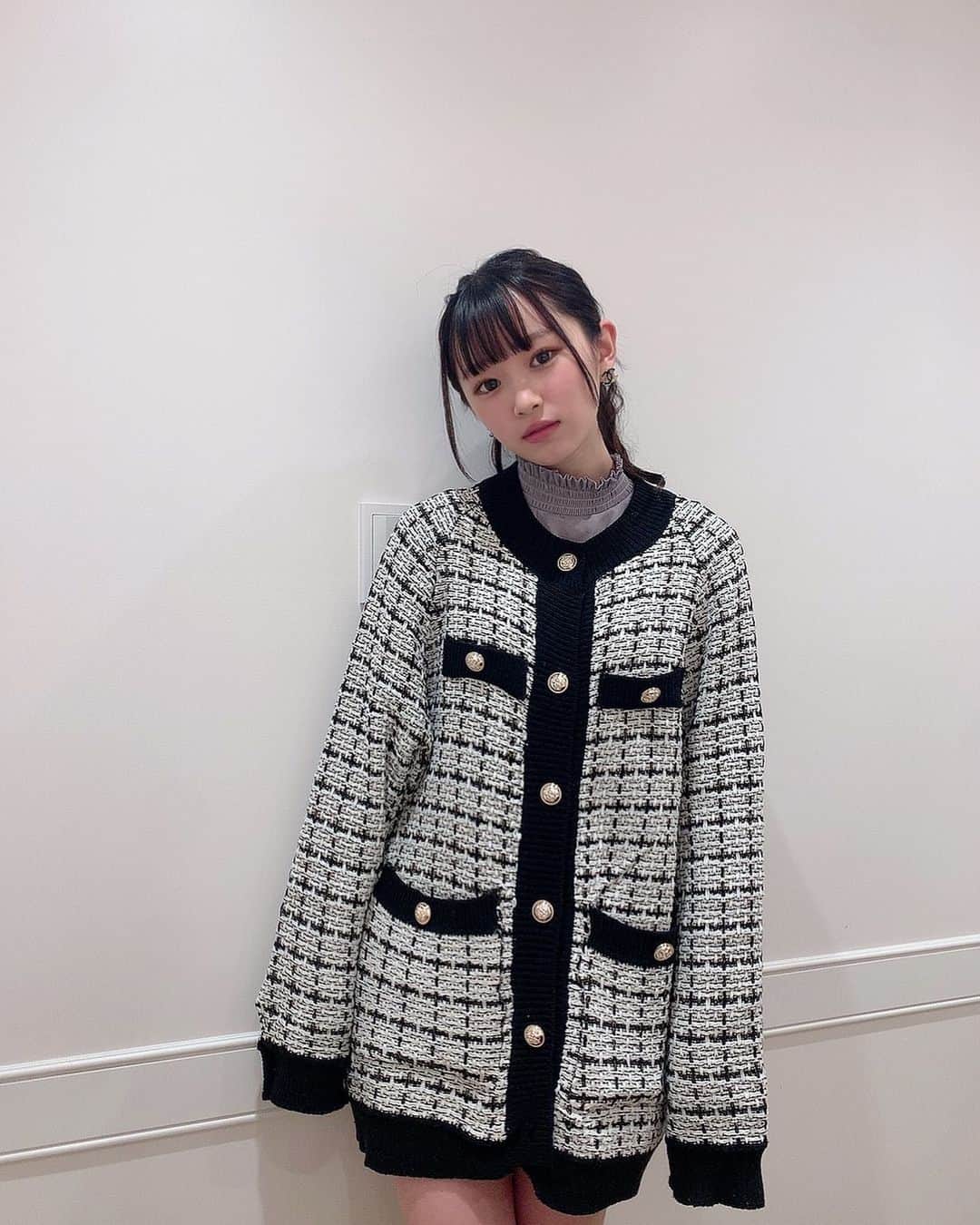 平野夢来（ゆぴぴ）のインスタグラム：「ちょっと大きめで大人っぽく💡」